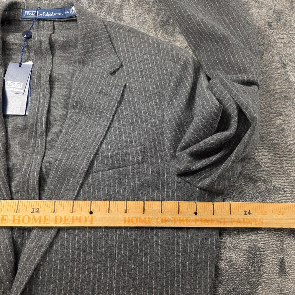 Polo Ralph Lauren Kent Soft Pinstripe Knit Suit Jacket Men‎ 44L $800
